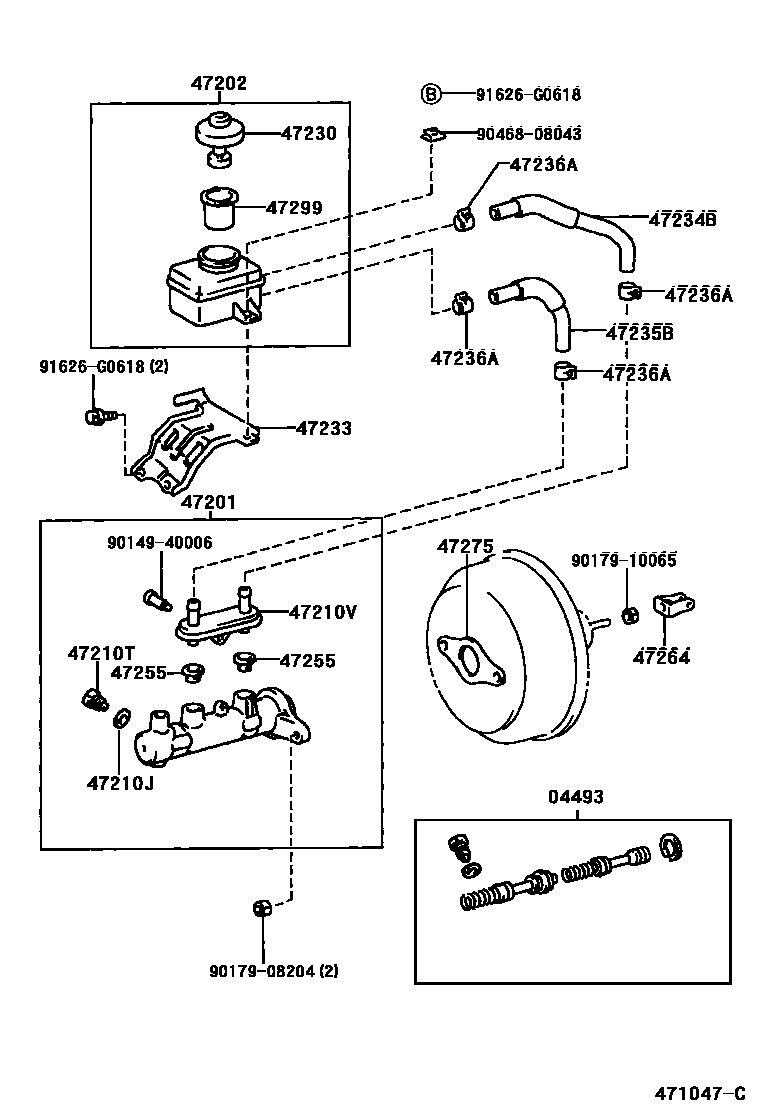 4702 — BRAKE MASTER CYLINDER