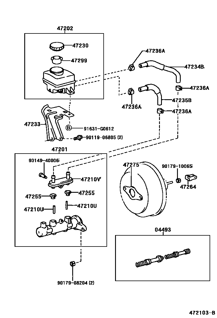 4702 — BRAKE MASTER CYLINDER