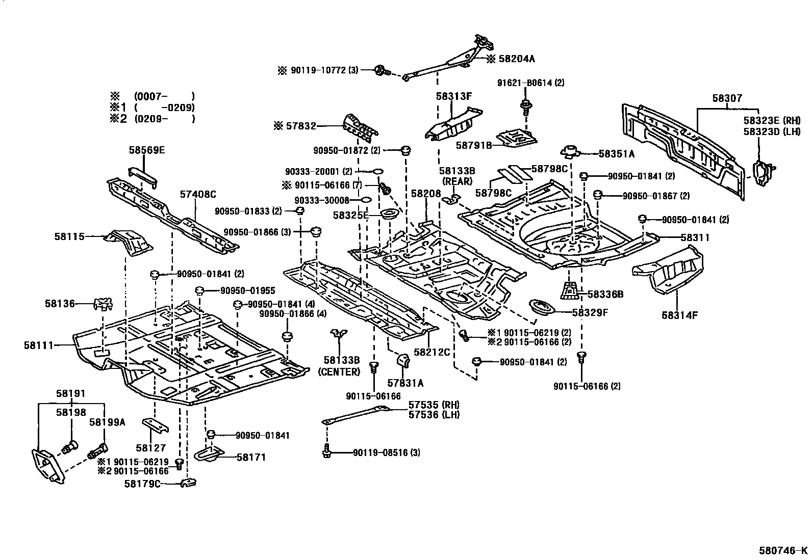 5801 — FLOOR PAN & LOWER BACK PANEL
