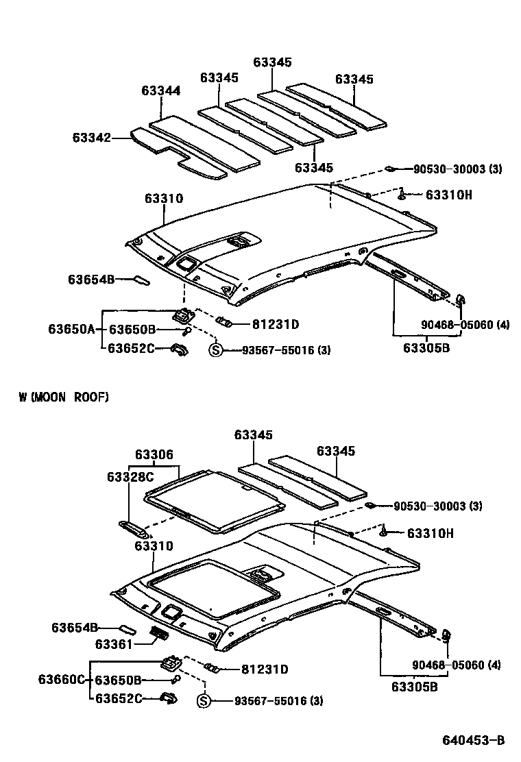 6402 — ROOF HEADLINING & SILENCER PAD