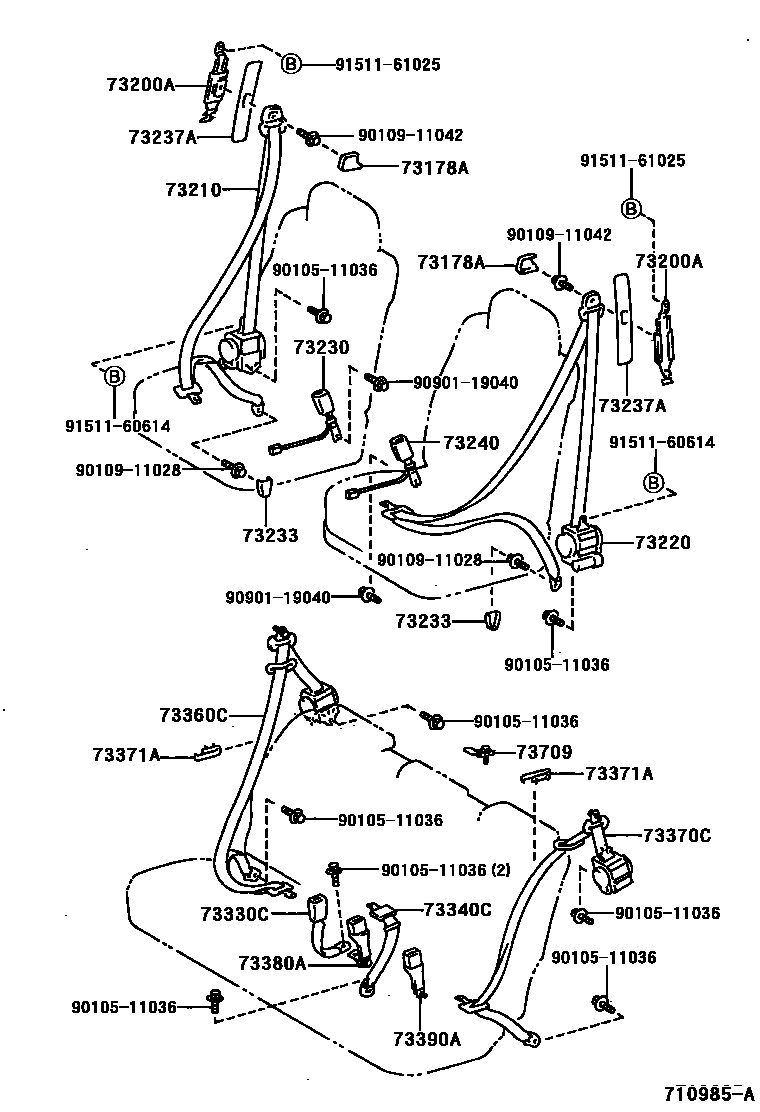7104 — SEAT BELT & CHILD RESTRAINT SEAT