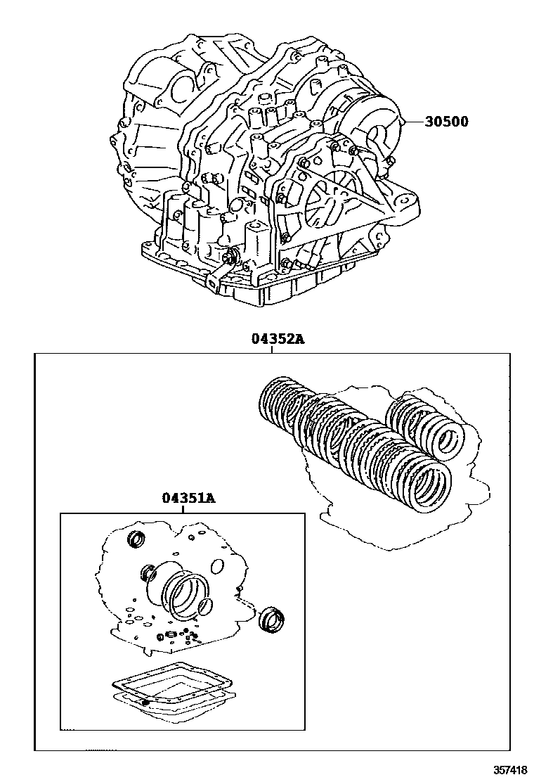 3501 — TRANSAXLE OR TRANSMISSION ASSY & GASKET KIT (ATM)