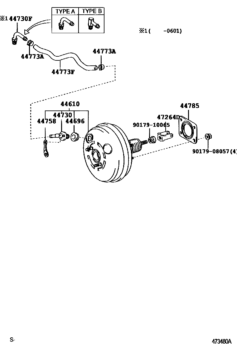 4703 — BRAKE BOOSTER & VACUUM TUBE