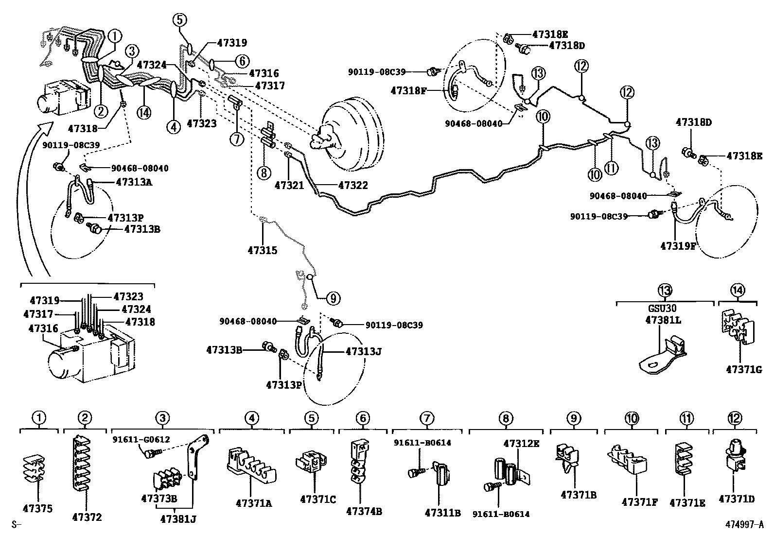4708 — BRAKE TUBE & CLAMP