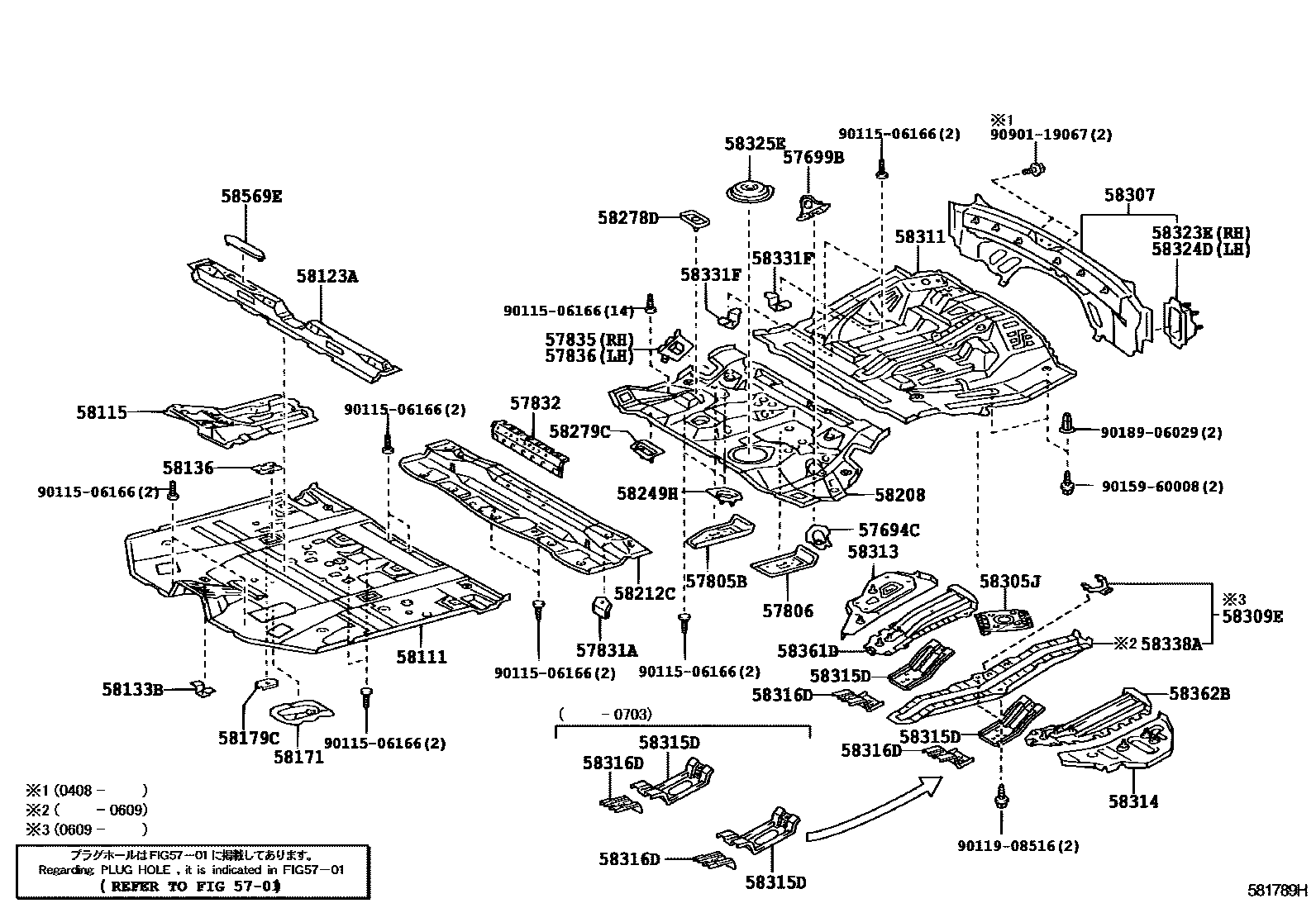 5801 — FLOOR PAN & LOWER BACK PANEL