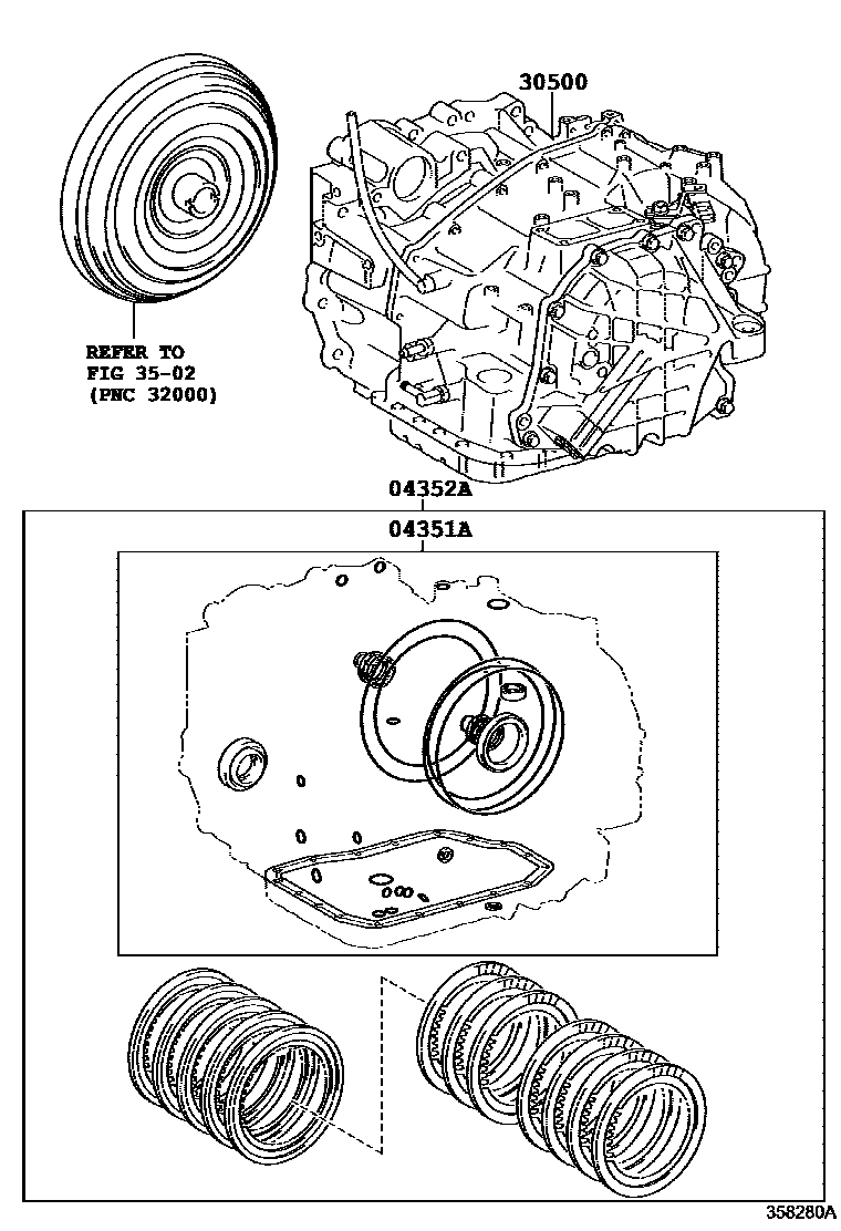 3501 — TRANSAXLE OR TRANSMISSION ASSY & GASKET KIT (ATM)