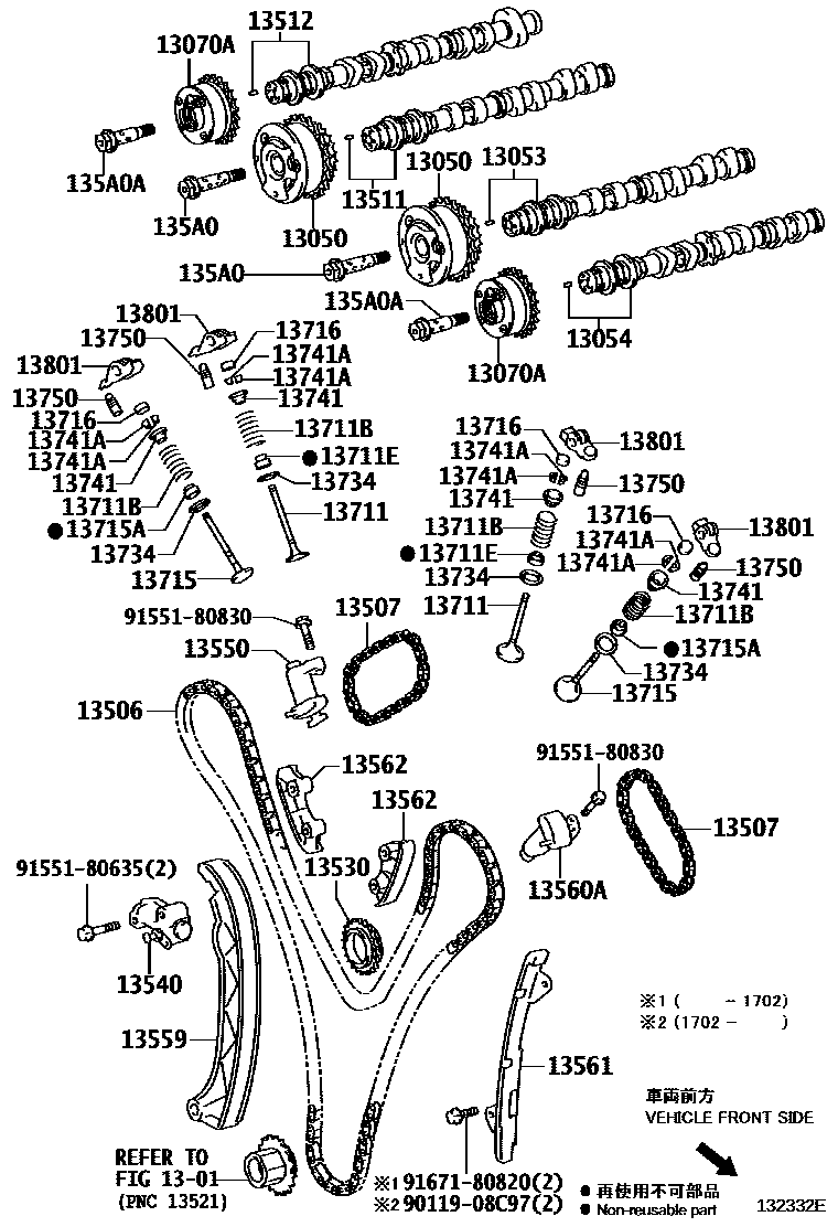 1302 — CAMSHAFT & VALVE