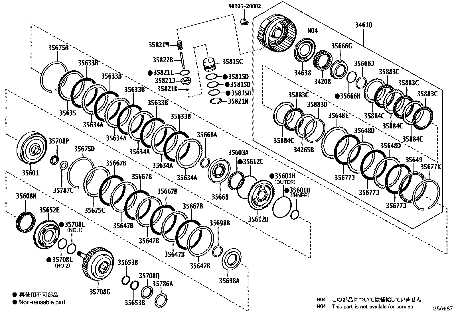 3507 — BRAKE BAND & MULTIPLE DISC CLUTCH (ATM)