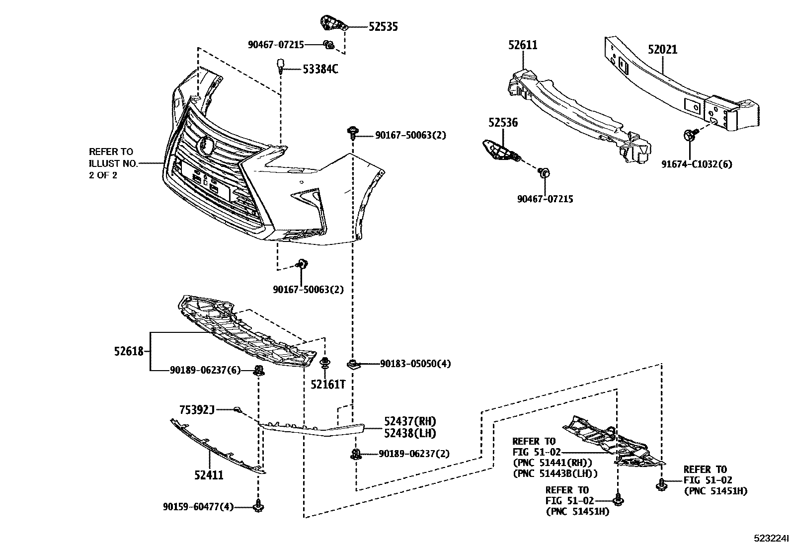 5201 — FRONT BUMPER & BUMPER STAY
