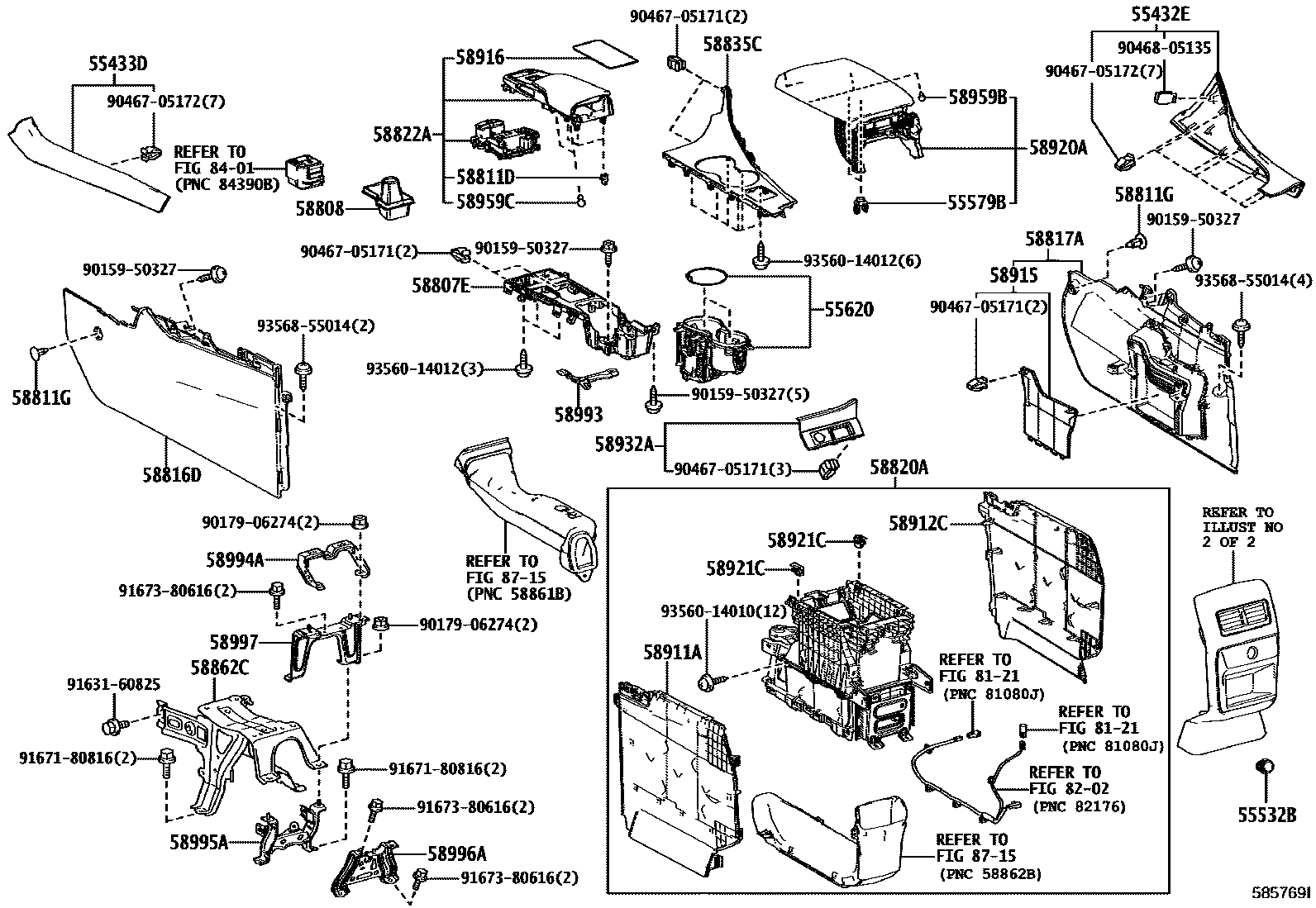 5806 — CONSOLE BOX & BRACKET