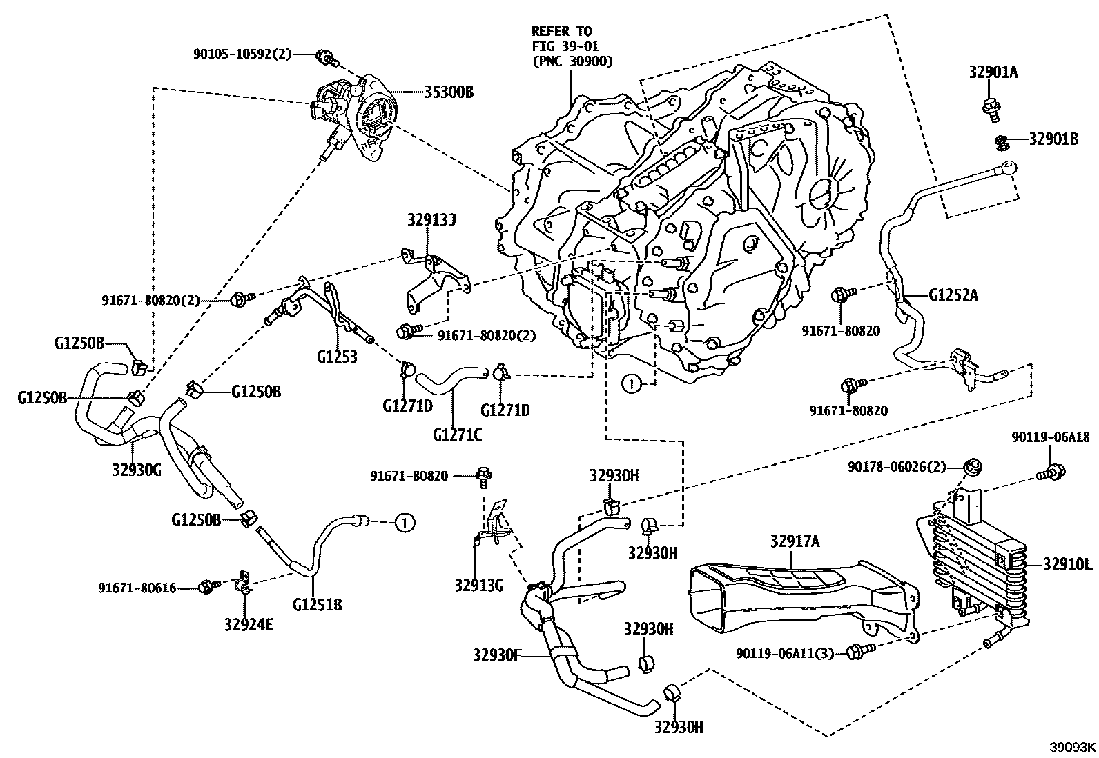 3914 — OIL COOLER & TUBE (HEV OR BEV OR FCEV)