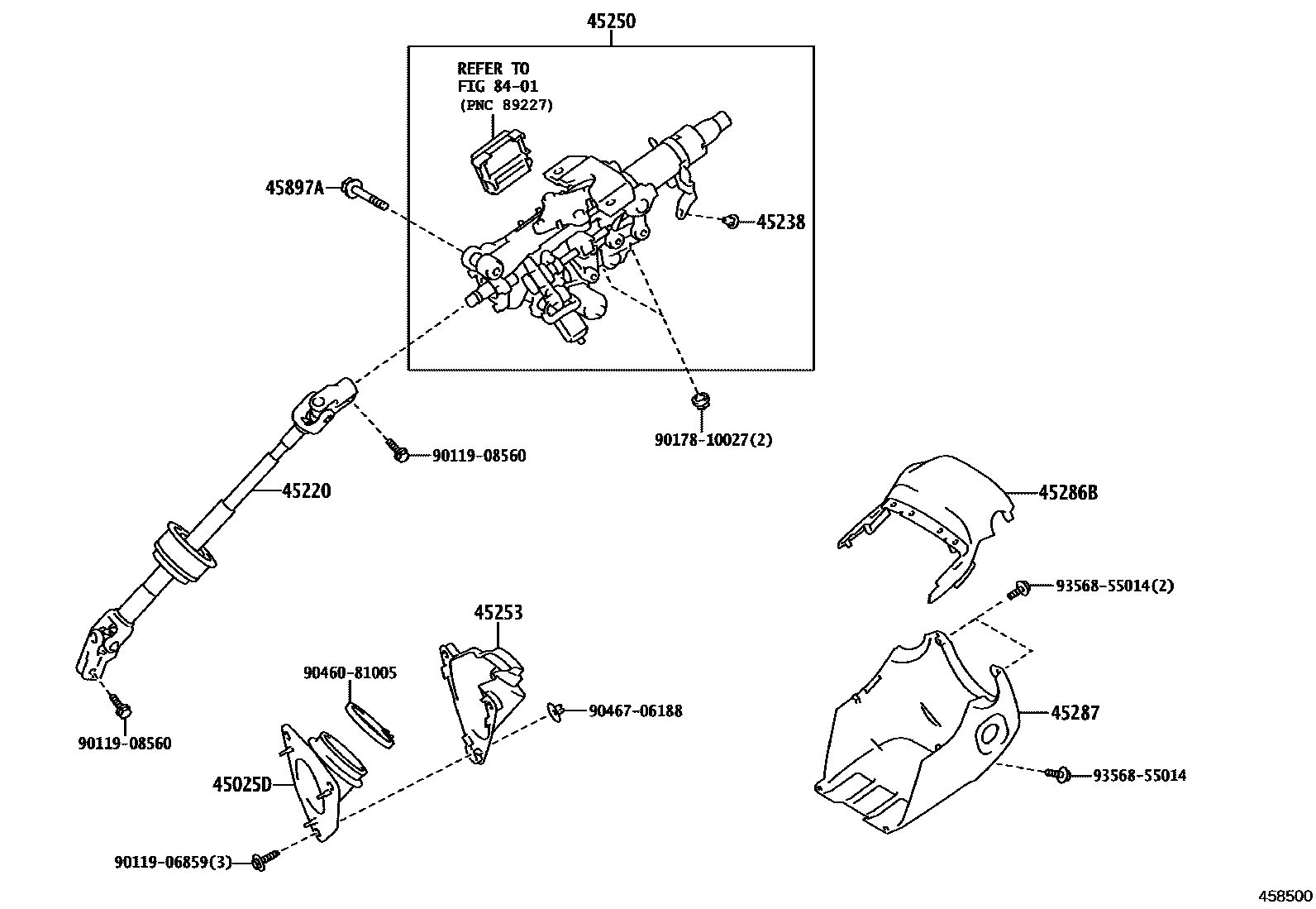 4501 — STEERING COLUMN & SHAFT