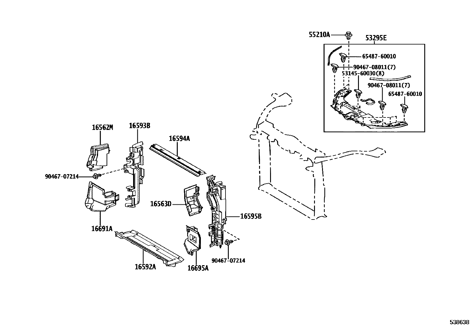 5304 — FRONT FENDER APRON & DASH PANEL