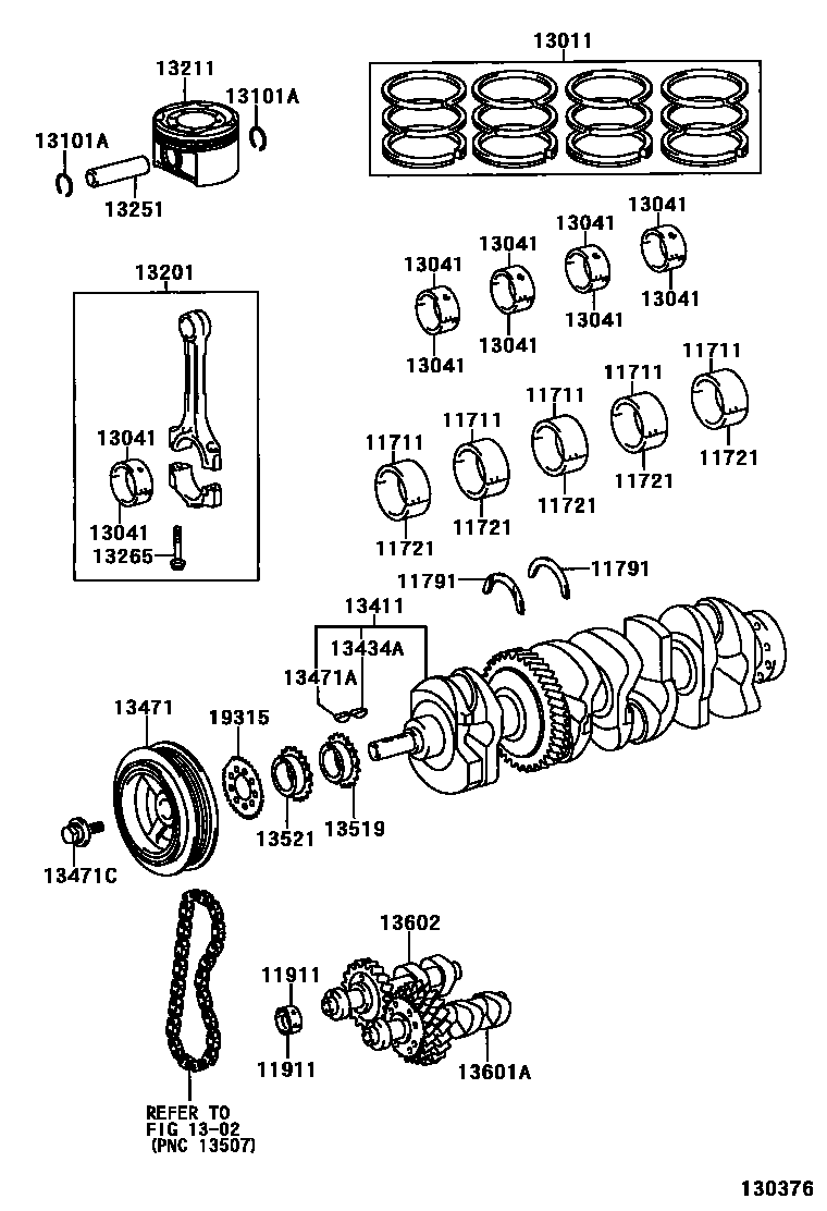 1301 — CRANKSHAFT & PISTON