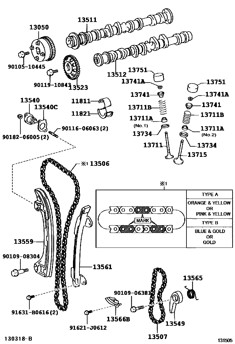 1302 — CAMSHAFT & VALVE
