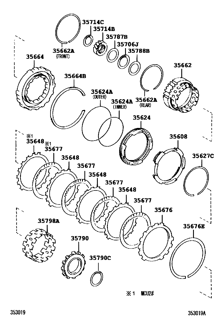 3508 — CENTER SUPPORT & PLANETARY SUN GEAR (ATM)