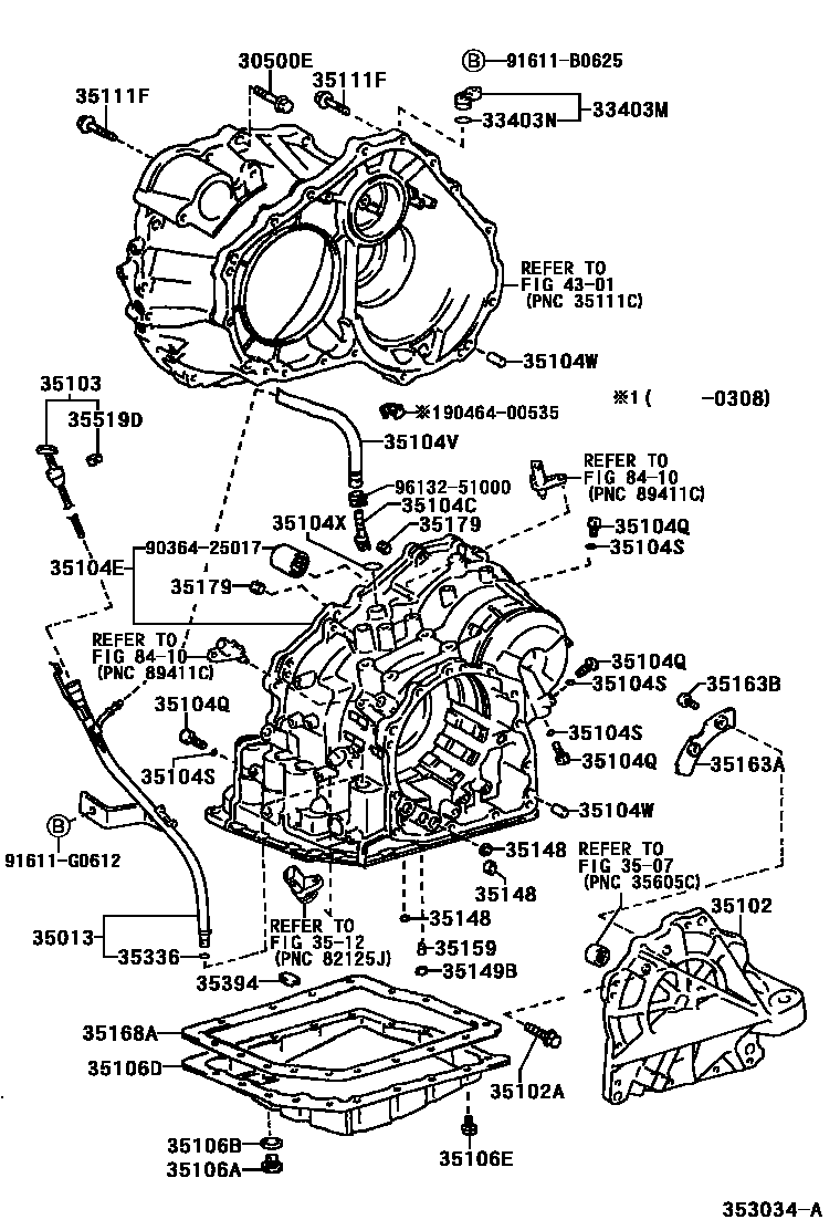 3503 — TRANSMISSION CASE & OIL PAN (ATM)