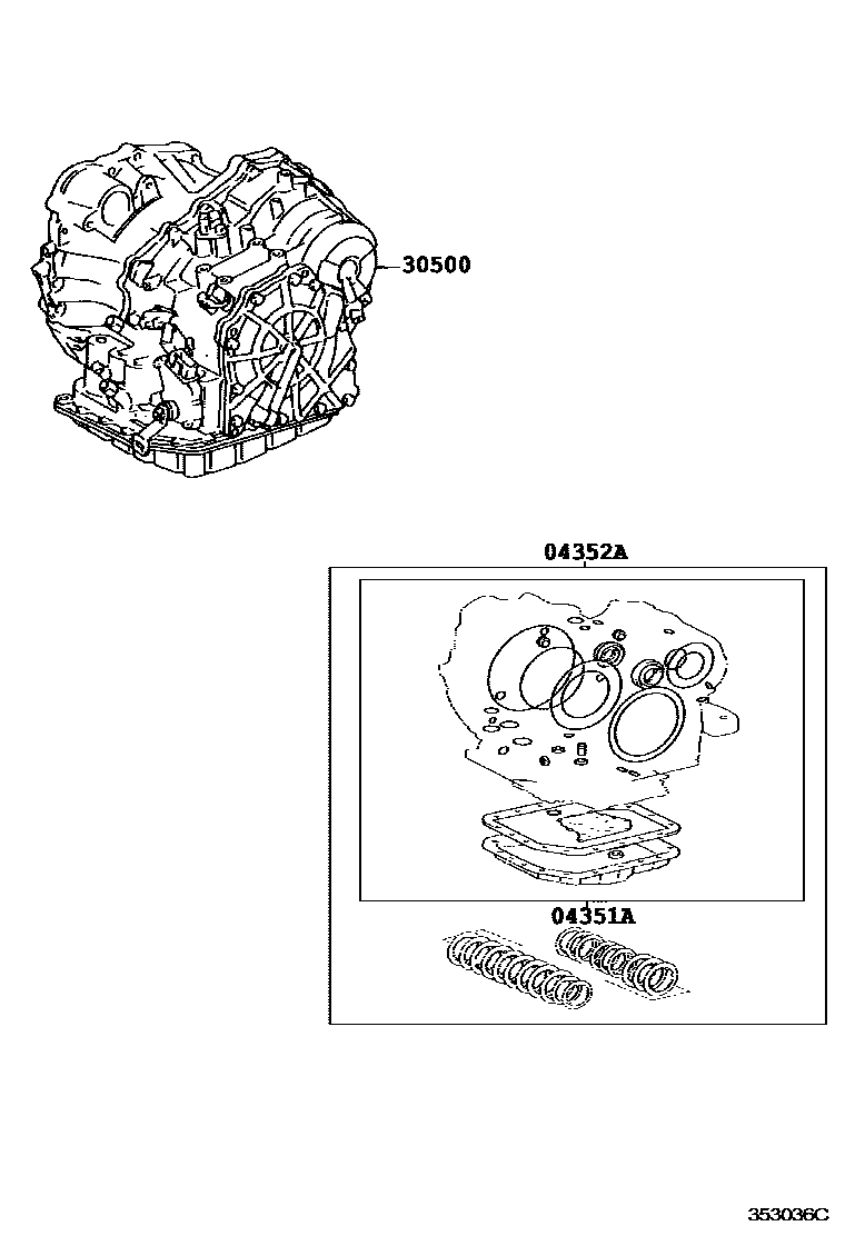 3501 — TRANSAXLE OR TRANSMISSION ASSY & GASKET KIT (ATM)