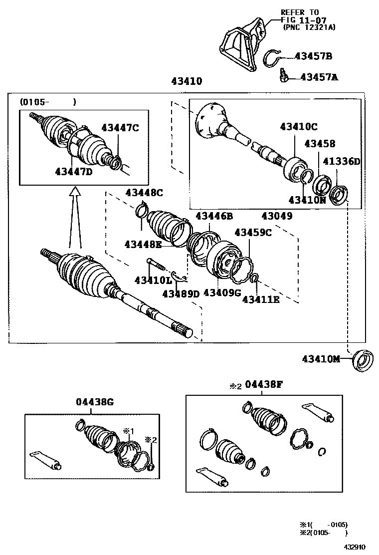 4302 — FRONT DRIVE SHAFT