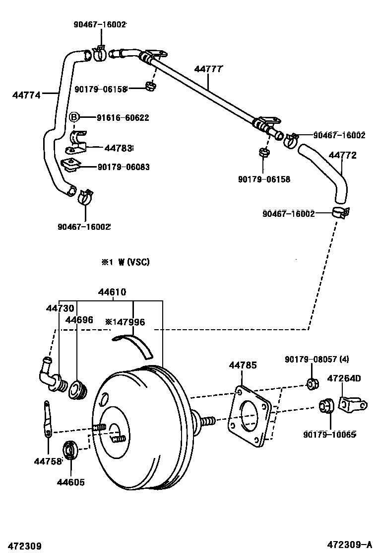 4703 — BRAKE BOOSTER & VACUUM TUBE