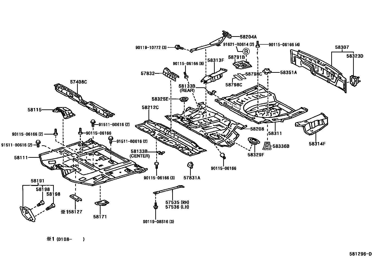 5801 — FLOOR PAN & LOWER BACK PANEL