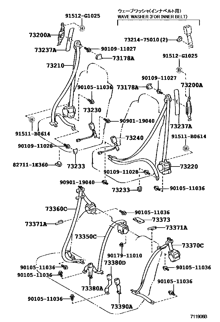 7104 — SEAT BELT & CHILD RESTRAINT SEAT