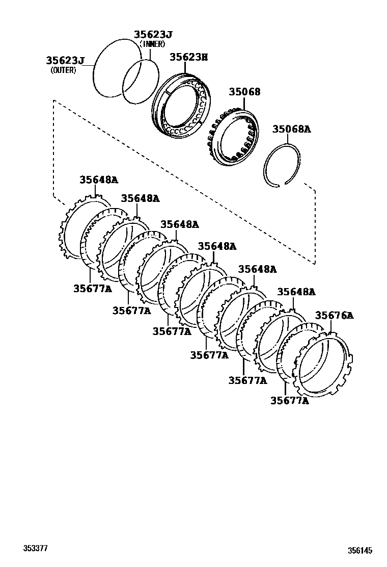 3509 — BRAKE NO.3, 1ST & REVERSE BRAKE (ATM)