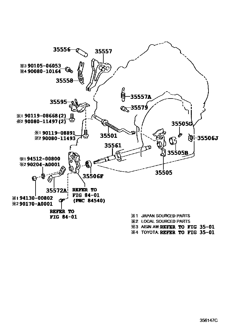 3513 — THROTTLE LINK & VALVE LEVER (ATM)