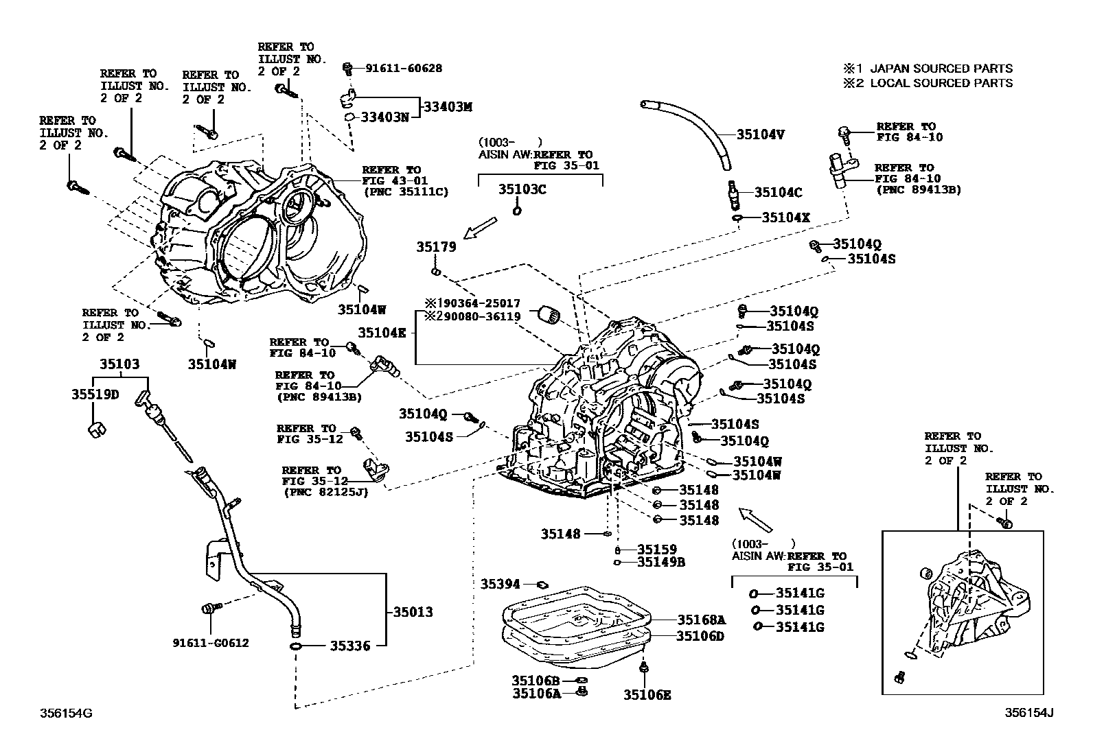 3503 — TRANSMISSION CASE & OIL PAN (ATM)