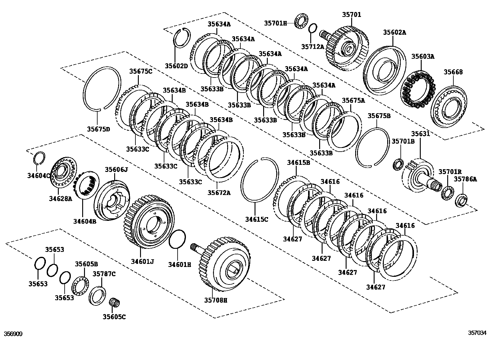3507 — BRAKE BAND & MULTIPLE DISC CLUTCH (ATM)