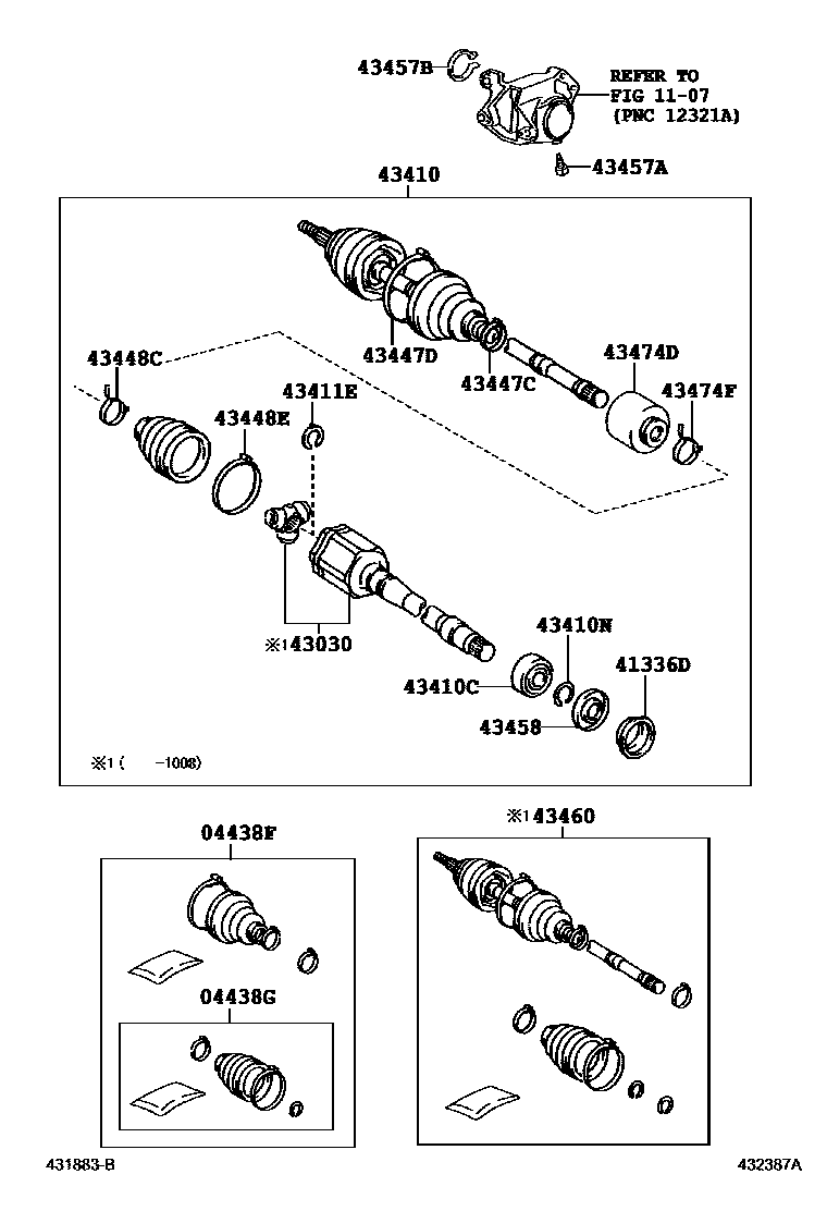 4302 — FRONT DRIVE SHAFT
