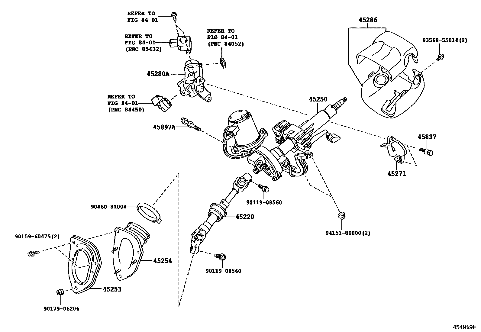 4501 — STEERING COLUMN & SHAFT