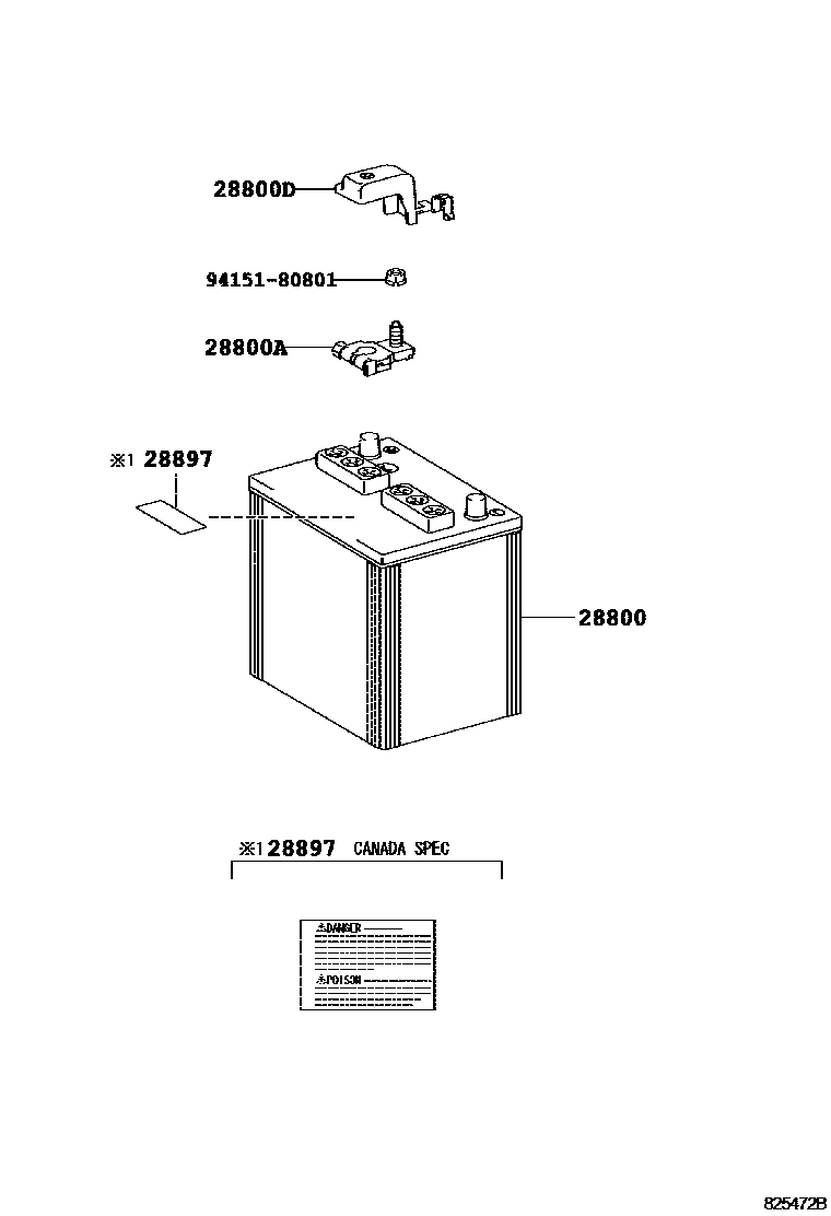 8201 — BATTERY & BATTERY CABLE
