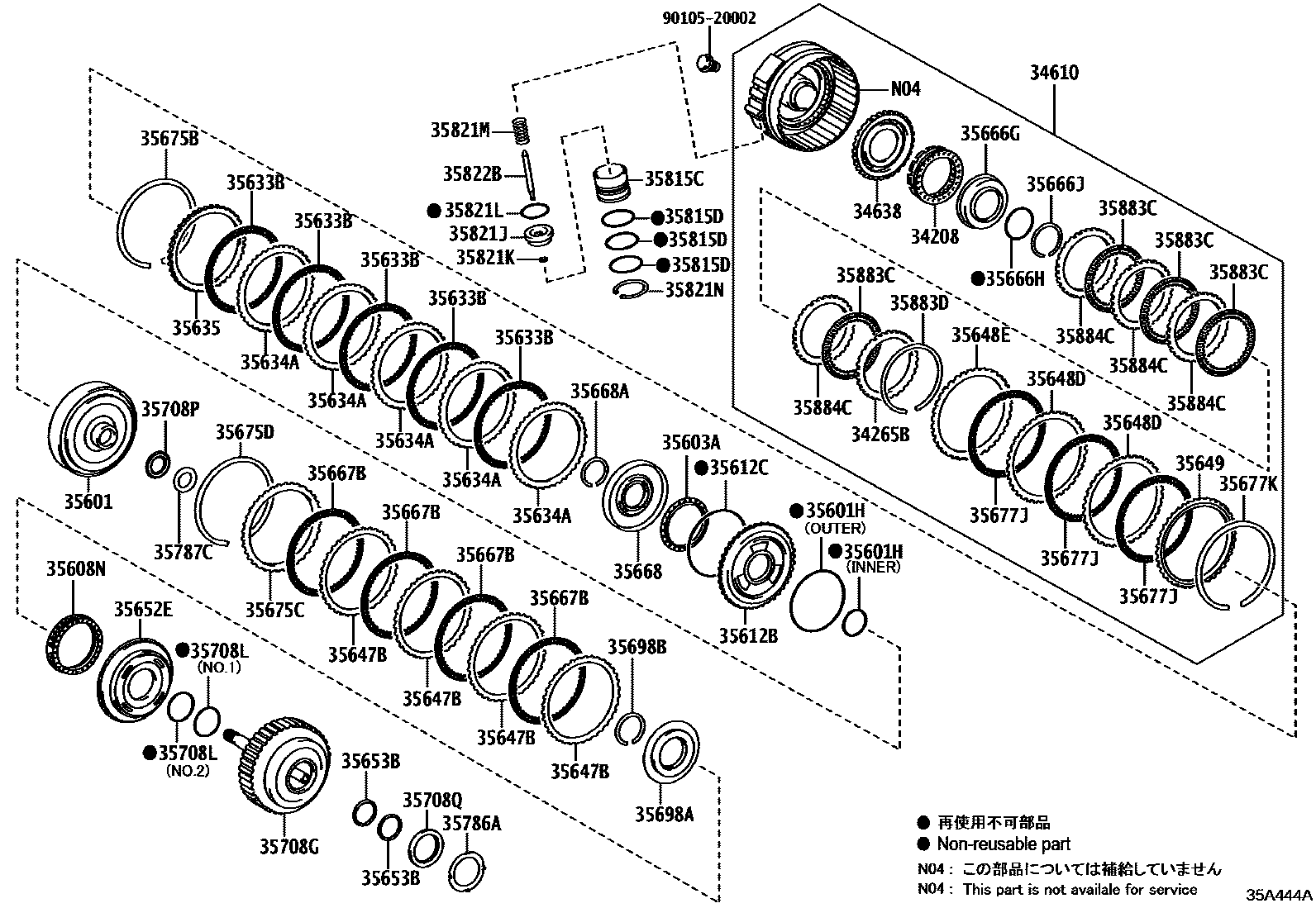 3507 — BRAKE BAND & MULTIPLE DISC CLUTCH (ATM)