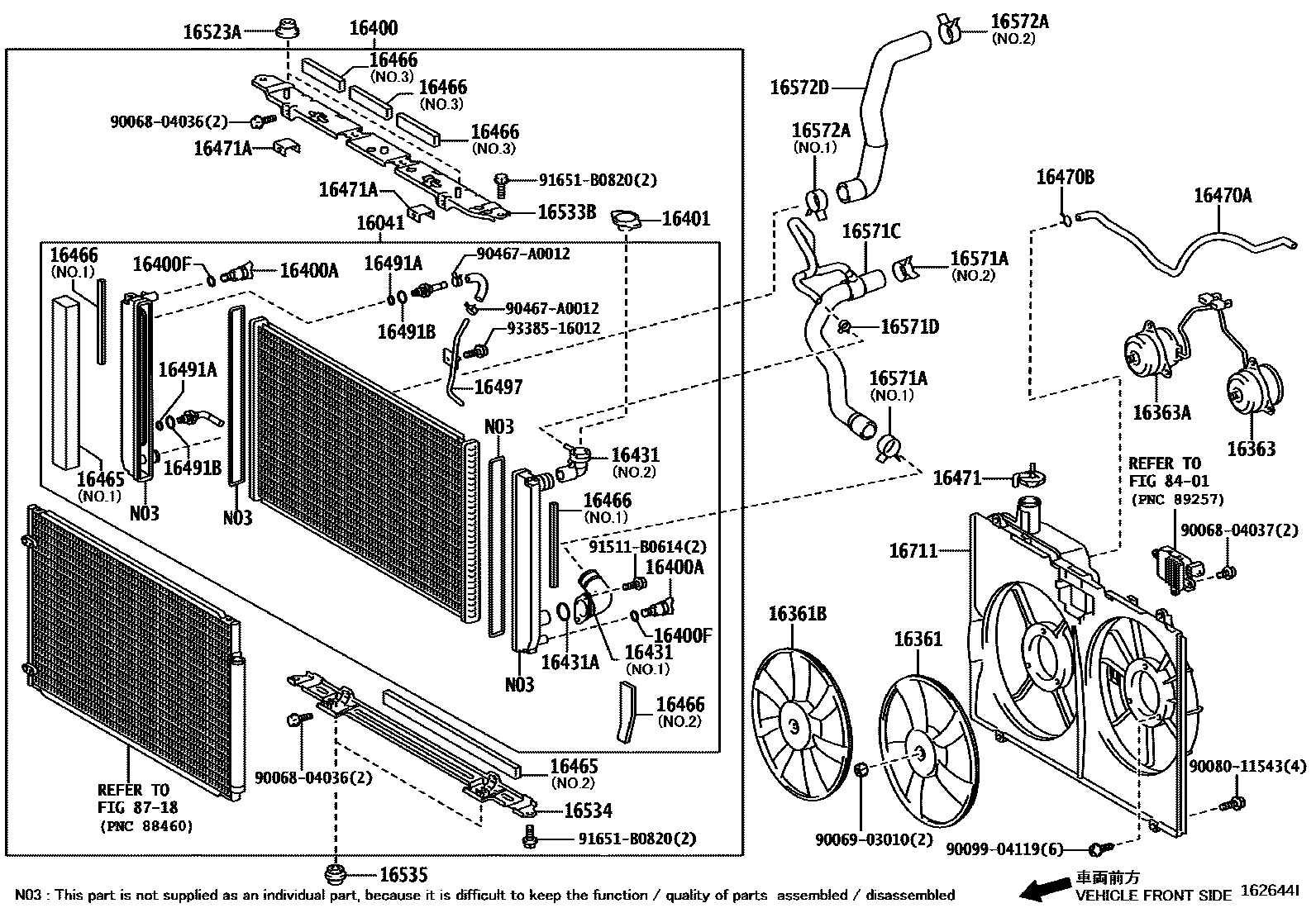 1603 — RADIATOR & WATER OUTLET