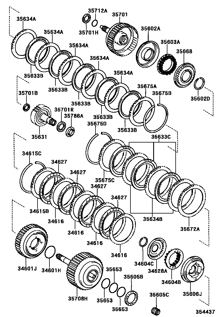 3507 — BRAKE BAND & MULTIPLE DISC CLUTCH (ATM)