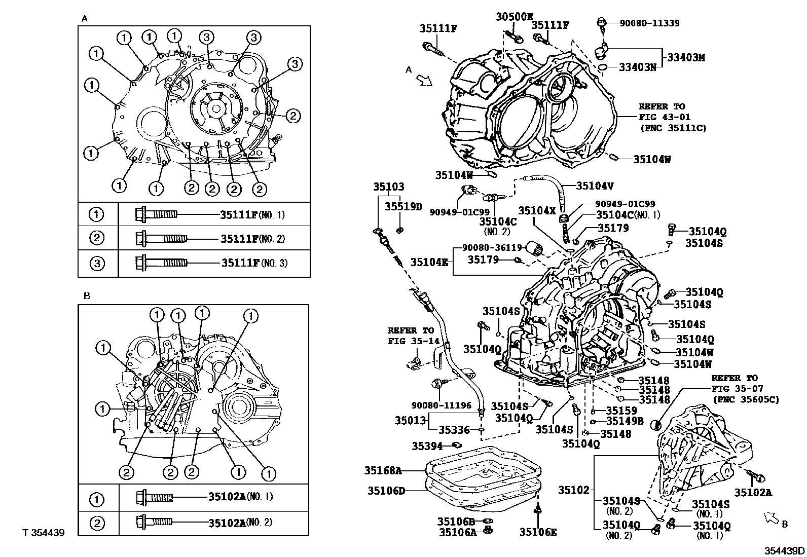 3503 — TRANSMISSION CASE & OIL PAN (ATM)