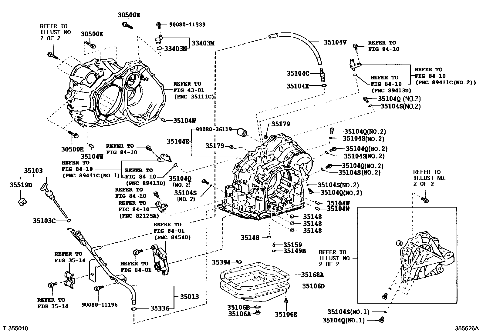 3503 — TRANSMISSION CASE & OIL PAN (ATM)