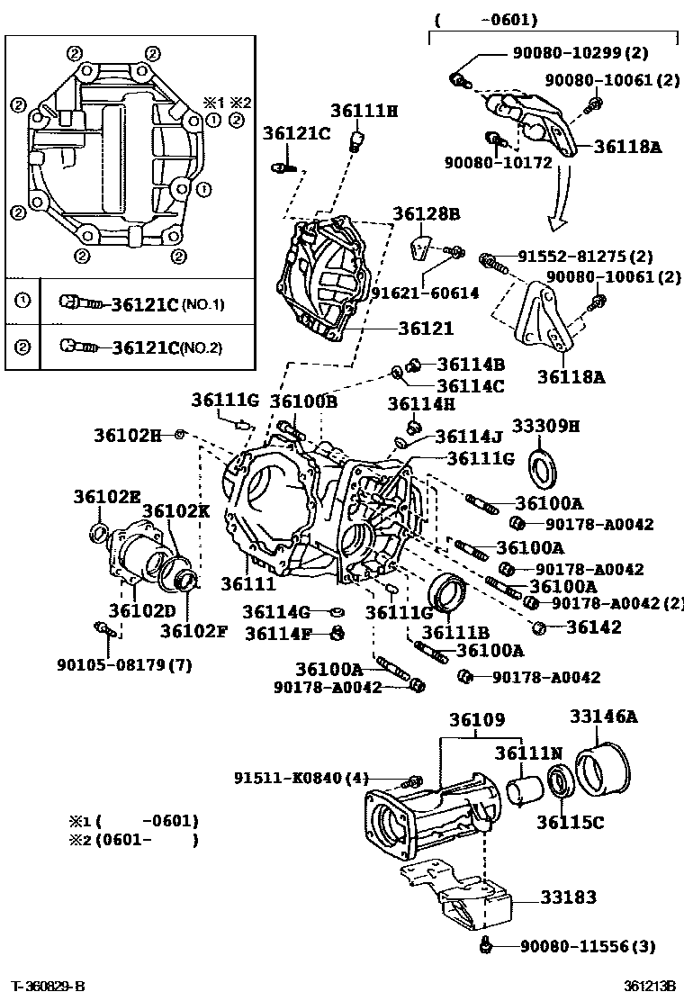 3609 — TRANSFER CASE & EXTENSION HOUSING