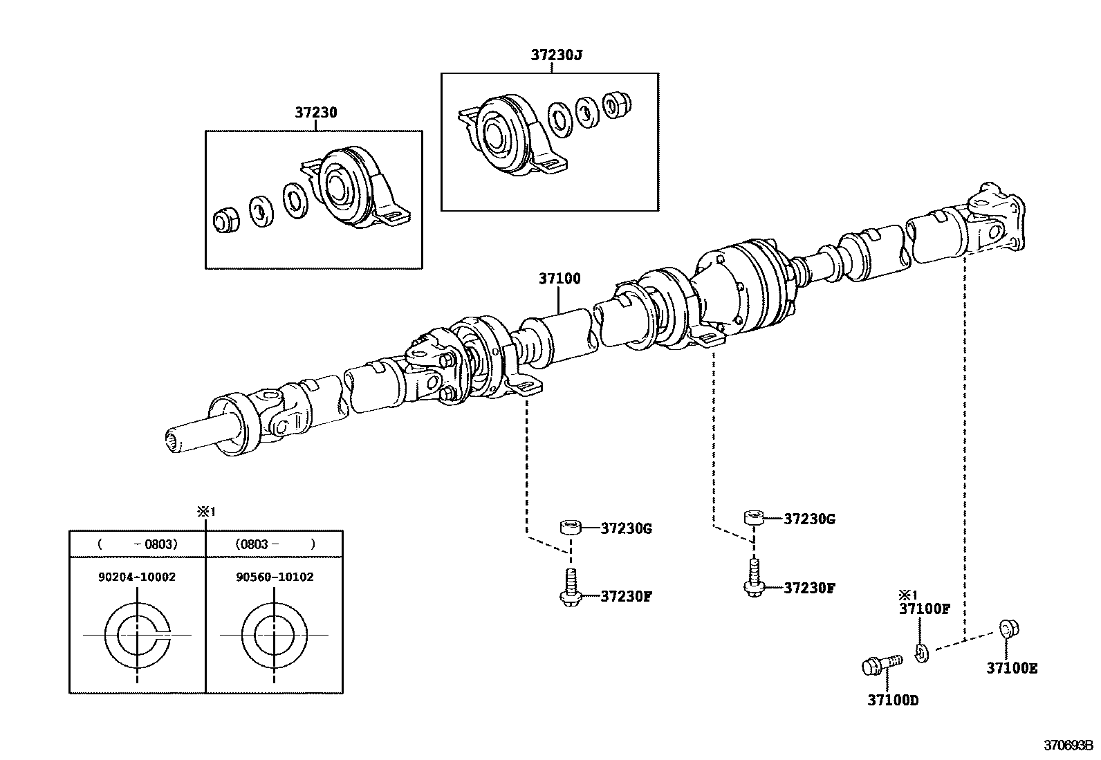 3701 — PROPELLER SHAFT & UNIVERSAL JOINT