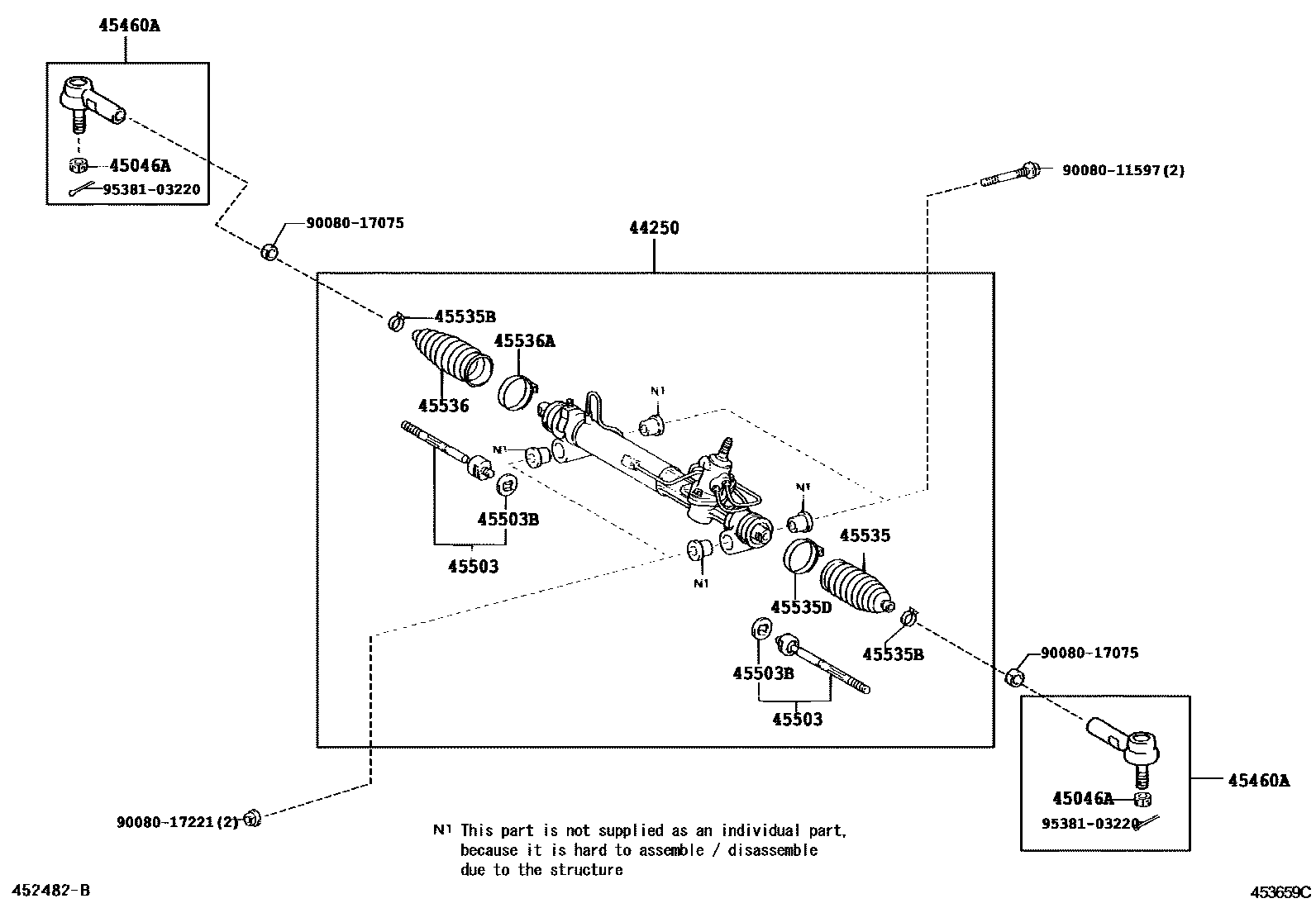 4505 — FRONT STEERING GEAR & LINK