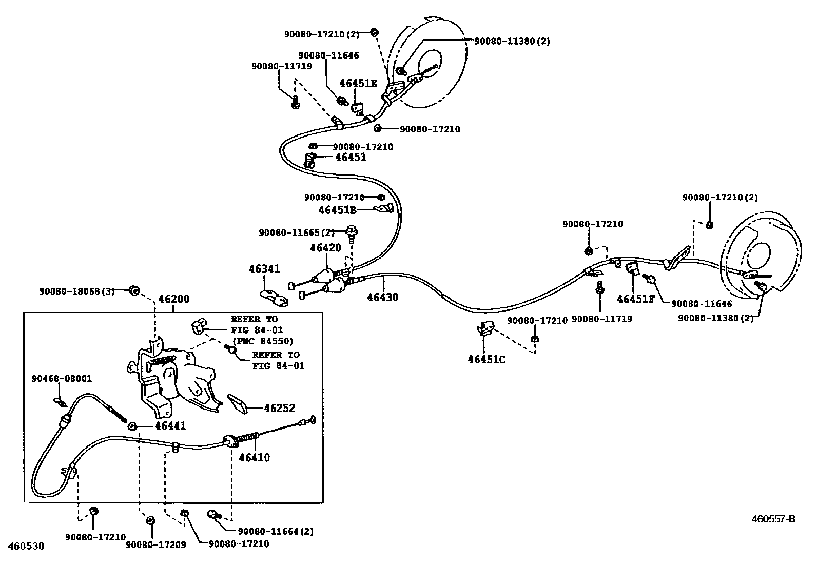 4601 — PARKING BRAKE & CABLE