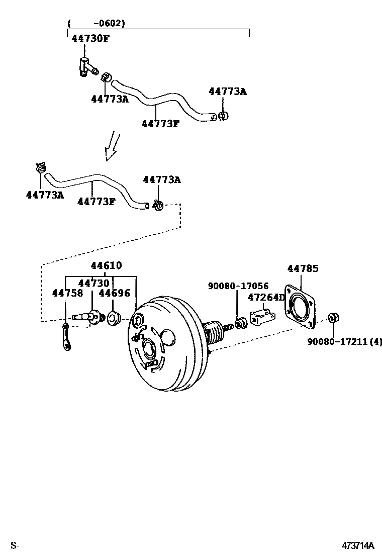 4703 — BRAKE BOOSTER & VACUUM TUBE