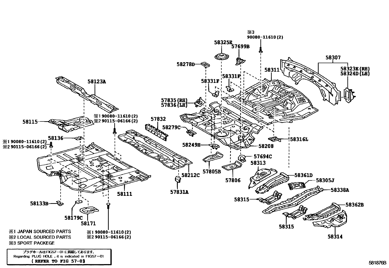 5801 — FLOOR PAN & LOWER BACK PANEL