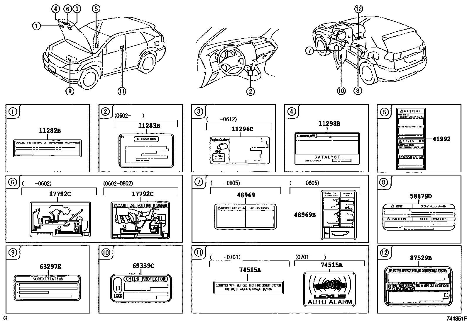 7403 — CAUTION PLATE (EXTERIOR & INTERIOR)