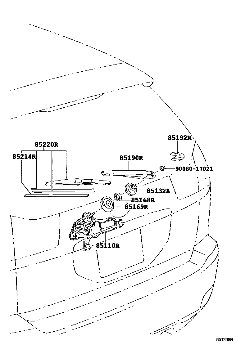 8502 — REAR WIPER