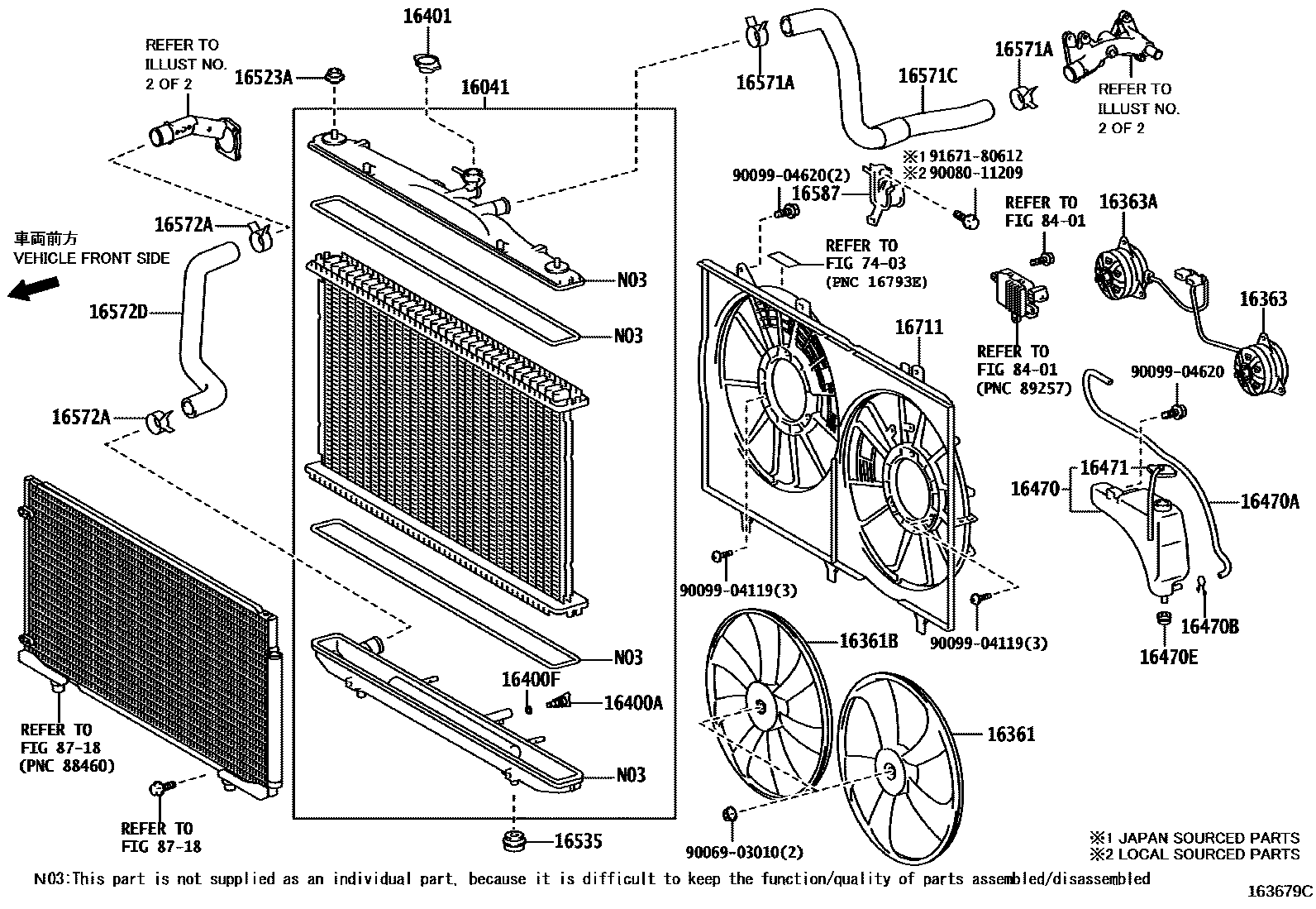 1603 — RADIATOR & WATER OUTLET