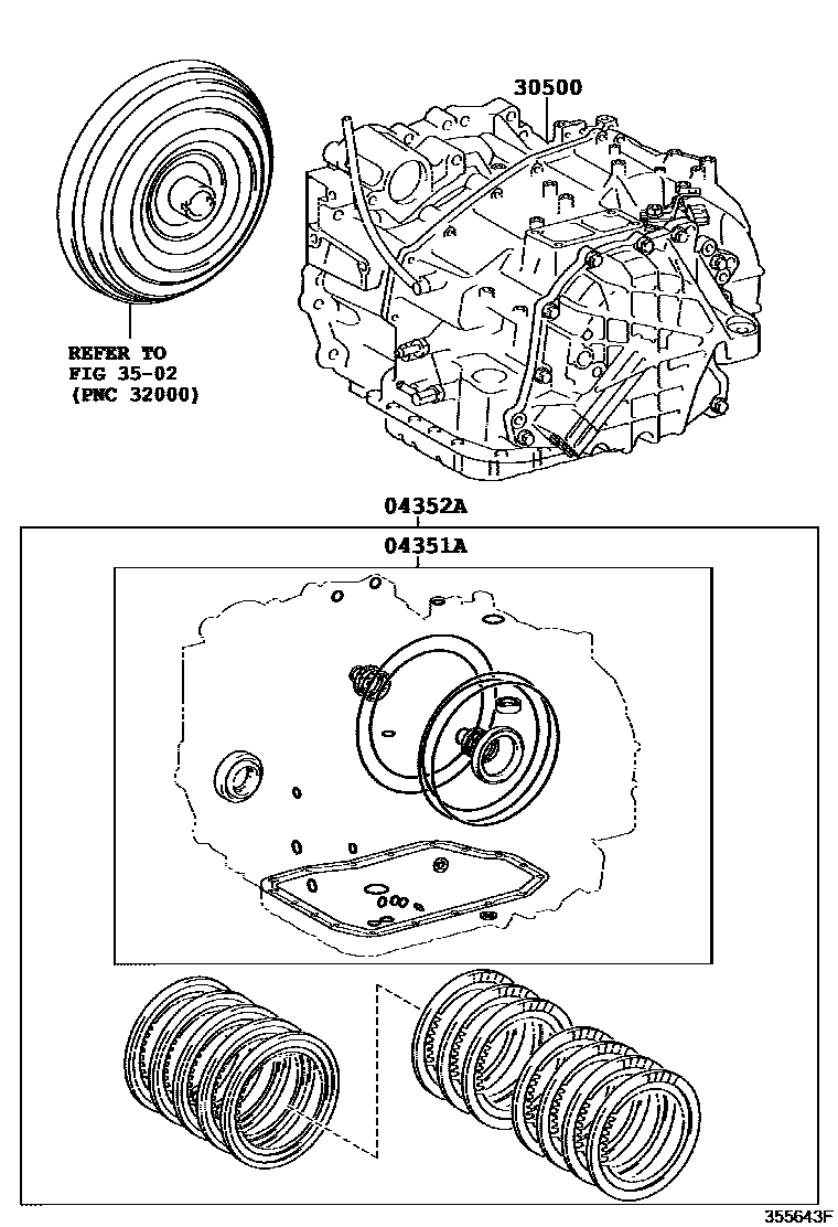 3501 — TRANSAXLE OR TRANSMISSION ASSY & GASKET KIT (ATM)