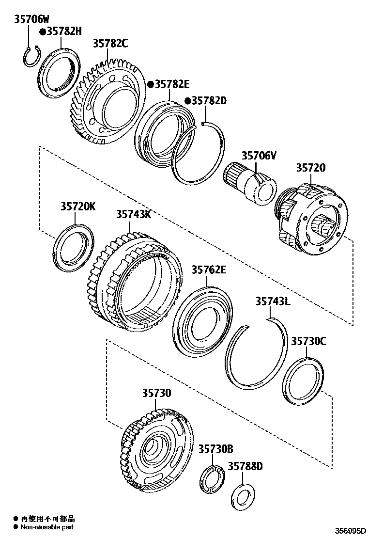 3510 — PLANETARY GEAR, REVERSE PISTON & COUNTER GEAR(ATM)