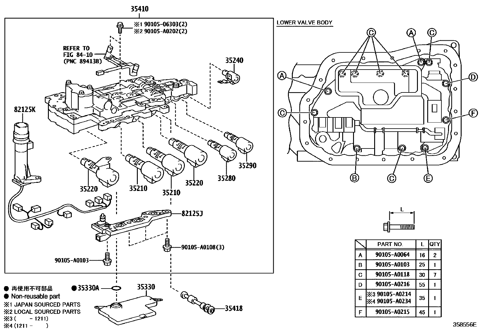 3512 — VALVE BODY & OIL STRAINER (ATM)